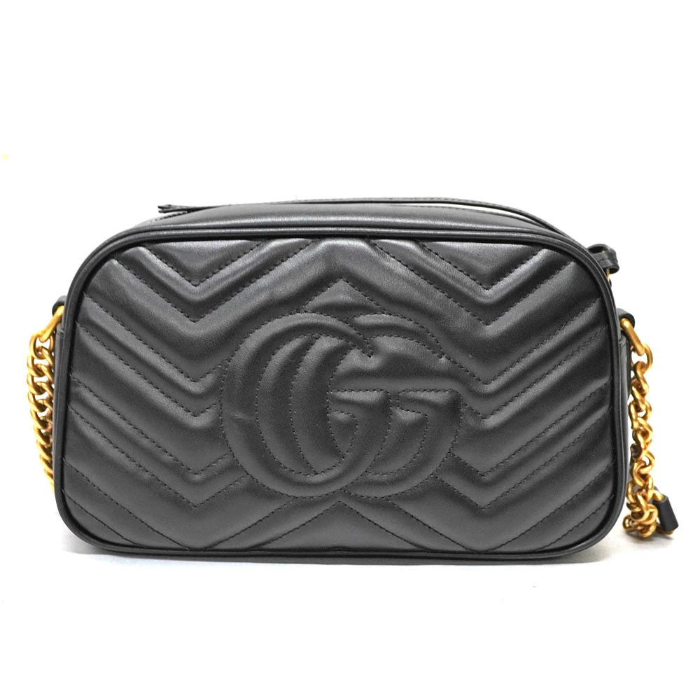 Gucci Black GG Bag Marmont Shoulder